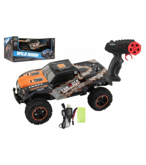 Auto RC terénní oranžové 39cm plast 2,4GHz na baterie + dobíjecí pack v krabici 46x21x27cm Auto RC terénní oranžové 39cm plast 2,4GHz na baterie + dobíjecí pack v krabici 46x21x27cm