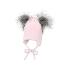 STERNTALER Čepice zimní umělá kožíšek pink holka-43cm-5-6m STERNTALER Čepice zimní umělá kožíšek pink holka-43cm-5-6m