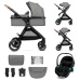 KINDERKRAFT Kočárek kombinovaný 3v1 Esme Pro Moonlight Grey