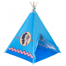 Dětský indiánský stan teepee PlayTo modrý Dětský indiánský stan teepee PlayTo modrý