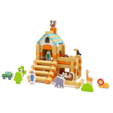Dřevěné stavební kostky Montessori Baby Mix Dřevěné stavební kostky Montessori Baby Mix