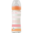 CHICCO Láhev kojenecká sklo Well-being silikon 240 ml děvče