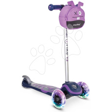 smarTrike Koloběžka T3 se svítícími koly a batohem nosnost 20 kg fialová od 24 měsíců smarTrike Koloběžka T3 se svítícími koly a batohem nosnost 20 kg fialová od 24 měsíců