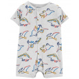CARTER'S Overal letní krátký rukáv Grey Dino chlapec NB/vel. 56