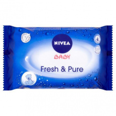 NIVEA Baby Fresh&Pure 63 ks - vlhčené ubrousky NIVEA Baby Fresh&Pure 63 ks - vlhčené ubrousky