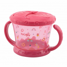 NUBY Miska s oušky na svačinu 12 m+, růžová NUBY Miska s oušky na svačinu 12 m+, růžová