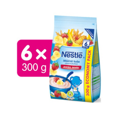 6x NESTLÉ Mléčná kaše Banán Jahoda 300 g 6x NESTLÉ Mléčná kaše Banán Jahoda 300 g