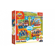 Puzzle 4v1 Ochotný Požárník Sam 28,5x20,5cm v krabici 28x28x6cm Puzzle 4v1 Ochotný Požárník Sam 28,5x20,5cm v krabici 28x28x6cm