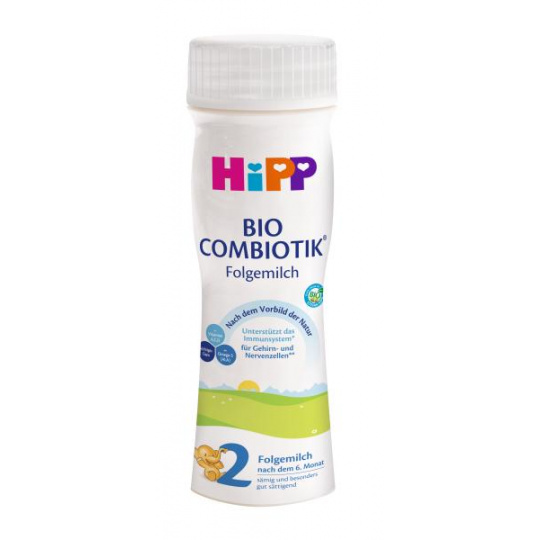 HiPP 2 BIO Combiotik Pokračovací tekutá mléčná kojenecká výživa od uk. 6. měsíce, 200 ml