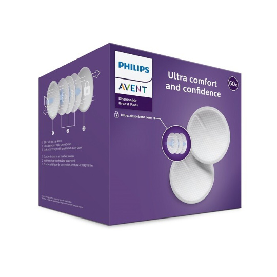 Philips AVENT Prsní vložky jednorázové 60 ks