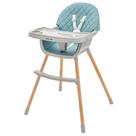 Jídelní židlička Baby Mix Freja wooden dusty green
