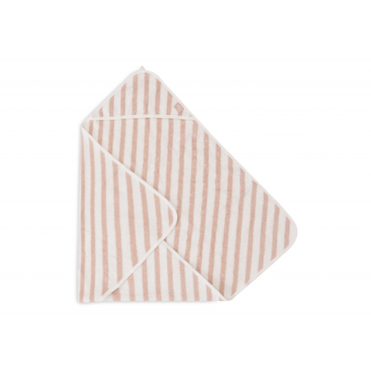 Osuška s kapucí froté 75x75cm Stripe Wild Rose