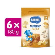 6x NESTLÉ Junior Máslové sušenky 180 g 6x NESTLÉ Junior Máslové sušenky 180 g