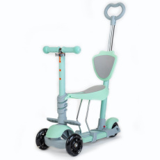 Dětská tříkolová koloběžka 3v1 Baby Mix Multi mátová Dětská tříkolová koloběžka 3v1 Baby Mix Multi mátová