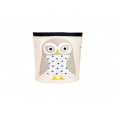 3 SPROUTS Koš na hračky Snowy Owl White