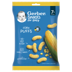 GERBER Snacks kukuřičné křupky 28 g, 7+