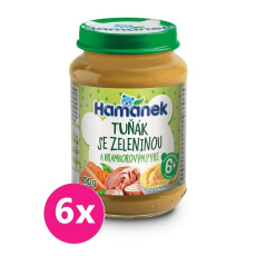 6x HAMÁNEK Tuňák se zeleninou a brambor (190 g) 6x HAMÁNEK Tuňák se zeleninou a brambor (190 g)