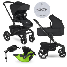 EASYWALKER Kočárek kombinovaný Jimmey 2v1 Pepper Black LITE RWS + KIDDY Evoluna i-size 2 + základna EASYWALKER Kočárek kombinovaný Jimmey 2v1 Pepper Black LITE RWS + KIDDY Evoluna i-size 2 + základna