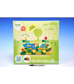 Stavebnice Blok Flora 4 plast 85ks v krabici 35x33,5x5,5cm 12m+ Stavebnice Blok Flora 4 plast 85ks v krabici 35x33,5x5,5cm 12m+