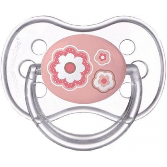 CANPOL BABIES Dudlík silikonový třešinka 0-6m NEWBORN BABY – růžová