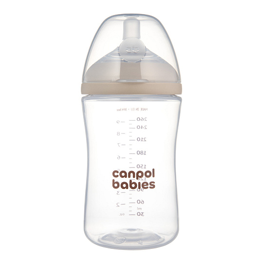 CANPOL BABIES Lahev antikoliková Natural shape 260 ml