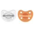 CHICCO Dudlík Physio Luxe orange/gray 6-16m, 2ks