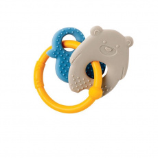 NATTOU Kousátko silikonové BPA free Lapidou medvídek šedá NATTOU Kousátko silikonové BPA free Lapidou medvídek šedá