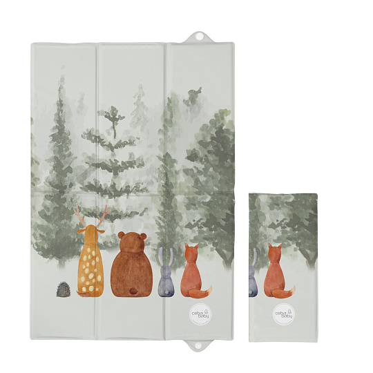 CEBA BABY Podložka přebalovací cestovní (60x40) Basic Forest Companions