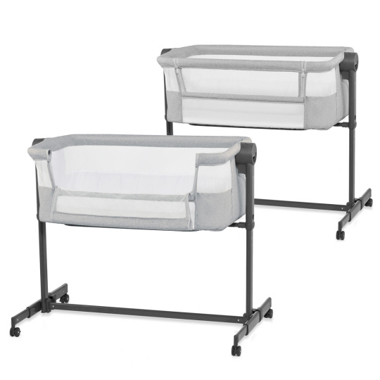 KINDERKRAFT Postýlka dětská polohovatelná Neste Up2 Light Grey