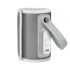 LIONELO Ohřívač lahví cestovní Thermup Go Grey Silver LIONELO Ohřívač lahví cestovní Thermup Go Grey Silver