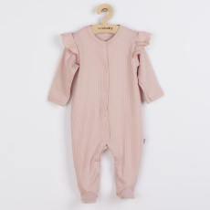 Kojenecký bavlněný overal New Baby Practical růžový holka Kojenecký bavlněný overal New Baby Practical růžový holka