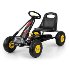 Dětská šlapací motokára Go-kart Milly Mally Thor černá Dětská šlapací motokára Go-kart Milly Mally Thor černá