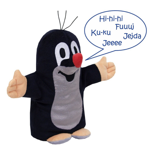 Mluvící maňásek na ruku Krteček 20 cm