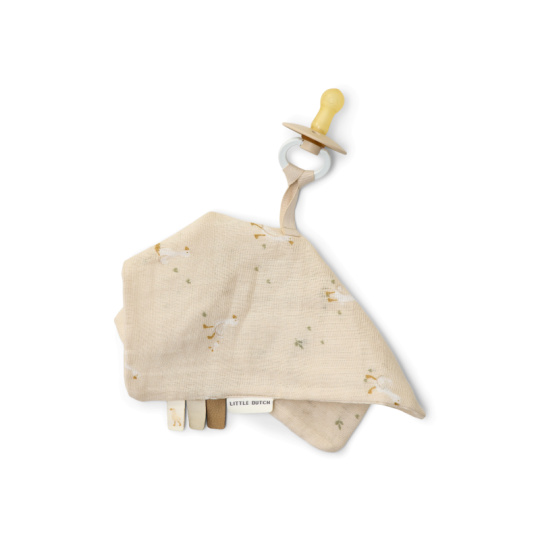 Muchláček s poutkem na šidítko Husa Newborn Naturals Muchláček s poutkem na šidítko Husa Newborn Naturals