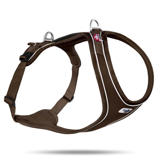 CURLI Postroj pro psy Belka Comfort Brown S, 18-25 kg