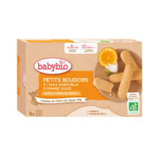 BABYBIO Bio piškoty s esenciálním olejem ze sladkého pomeranče 120 g BABYBIO Bio piškoty s esenciálním olejem ze sladkého pomeranče 120 g