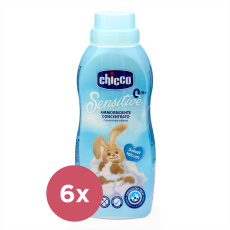 6x CHICCO Aviváž koncentrovaná Sladký Pudr 750 ml (6x30 praní)