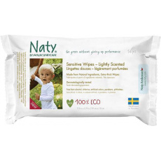 Ubrousky vlhčené parfémované Sensitive Babycare Eco 56ks Naty Nature