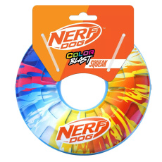 NERF DOG Hračka pro psy pískací kruh s barevným úchopem 15 cm NERF DOG Hračka pro psy pískací kruh s barevným úchopem 15 cm