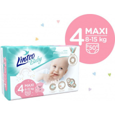 LINTEO BABY Premium Pleny jednorázové 4 MAXI (8-15 kg) 200 ks LINTEO BABY Premium Pleny jednorázové 4 MAXI (8-15 kg) 200 ks