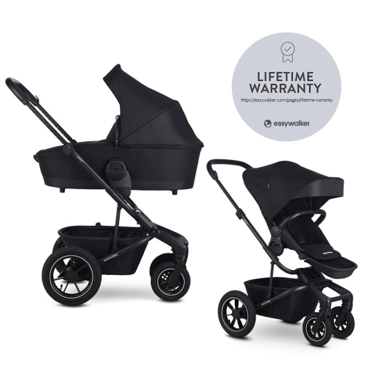 EASYWALKER Kočárek kombinovaný Harvey⁵ 2v1 Midnight Black LITE AIR