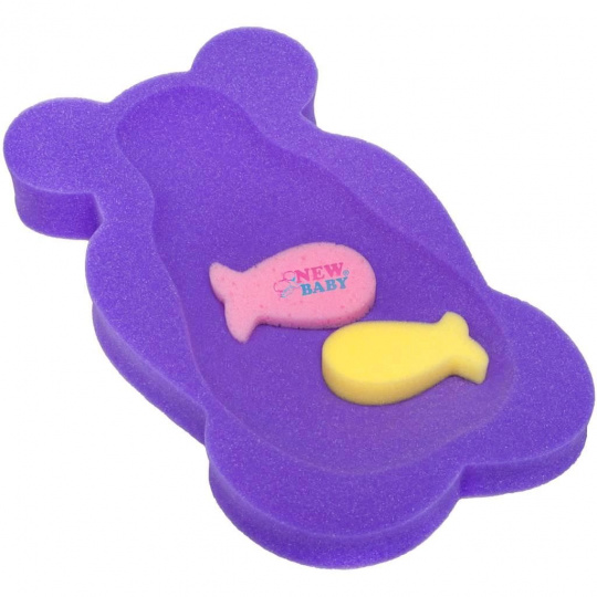 Pěnová podložka maxi New Baby BASIC medvěd fialová