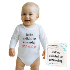 Body s potiskem New Baby a zavolej MAMKU! - dárkové balení Body s potiskem New Baby a zavolej MAMKU! - dárkové balení