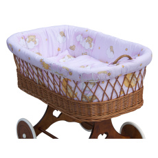 Scarlett Souprava do Mojžíšova košíku pro miminko - Scarlett Mráček - růžová Scarlett Souprava do Mojžíšova košíku pro miminko - Scarlett Mráček - růžová