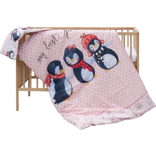 Levná postýlka s vyndavacími příčkami - přírodní ECO - 120x60 cm s výbavou Velcí kamarádi Barva soupravy: Pimpi