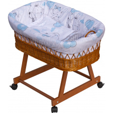 Scarlett Proutěný košík na miminko Scarlett Gusto - modrá