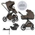 EASYWALKER Kočárek kombinovaný Zoey Chestnut Brown + CBX By CYBEX Aton B2 i-Size + základna