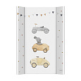 CEBA BABY Podložka přebalovací 2-hranná s pevnou deskou (50x70) Basic Bunny Driver