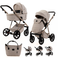 ADAMEX Kočárek kombinovaný Delta Natura Vanilla