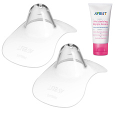 Philips AVENT Chránič bradavek - small 2 ks + ster.krabička+Philips AVENT Krém na bradavky 30 ml Philips AVENT Chránič bradavek - small 2 ks + ster.krabička+Philips AVENT Krém na bradavky 30 ml